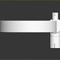 Modern Kitchen Chrome Faucet With Sleek Curved Spout And Shiny Reflective Surface