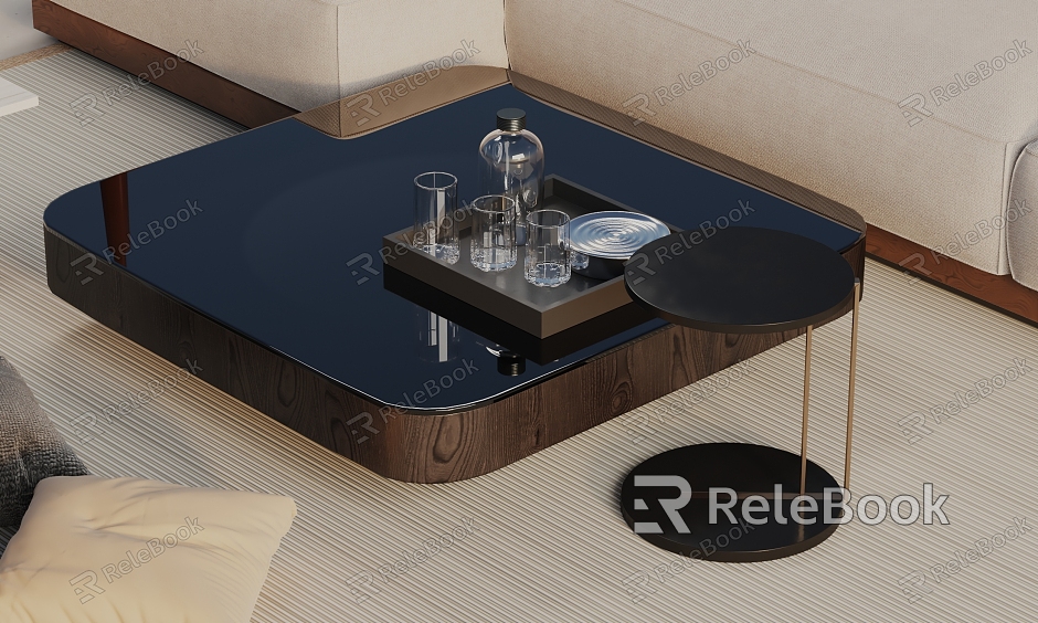 Modern coffee table model