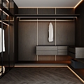 Cloakroom Wardrobe Closet 3d model