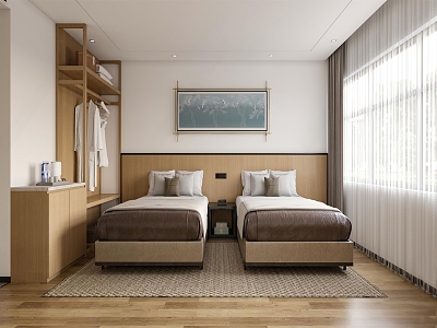 Hotel Rooms 3d model