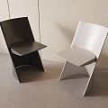 Dining Chair Single Chair Leisure Chair 3d model