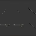 Metal Equipment Supports With Adjustable Rods And Various Connecting Brackets