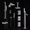 Modern Faucet Design Collection Featuring Shower Heads Handheld Sprayers and Wall Mounts