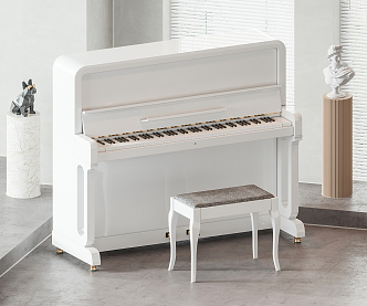 Modern Piano 3d model