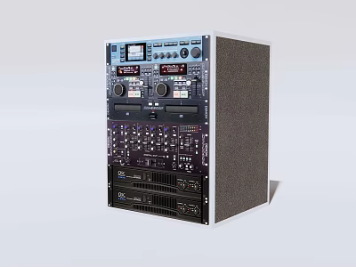 Industrial Equipment With Control Panel Knobs Display Screen And Modular Design 3d model