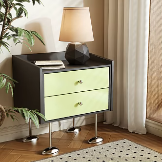 Modern bedside table 3d model