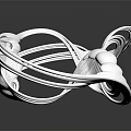 Modern Sculpture Carving Metal Crafts Carving Pieces 3d model