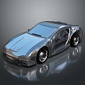 Sleek Modern Silver Sports Car With Shiny Exterior And Reflective Wheels