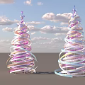 Colorful Spiral Shaped Commercial Equipment Structures For Outdoor Decorative