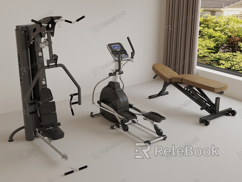 Modern Sports Equipment Bicycle Butterfly Machine model