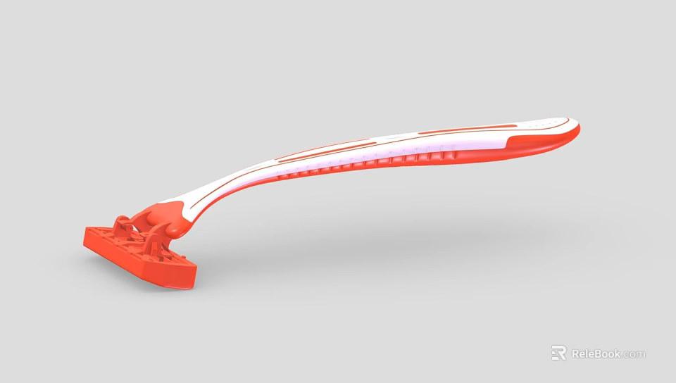 Red And White Plastic Bathroom Accessories Holder For Bathroom Use 3d model 