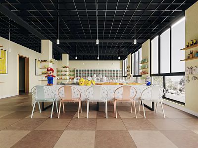 Modern Handicraft Workshop Handicraft Workshop Hall 3d model