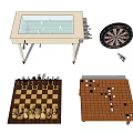 Indoor Game Equipment Including Air Hockey Table Dartboard Chessboard And Go Board