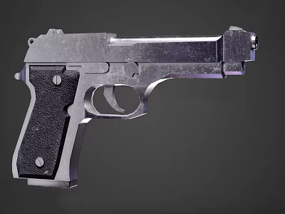 M9 gun firearms automatic rifle sniper rifle pistol submachine gun 3d model