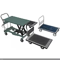 Mobile Medical Equipment Carts With Wheels And Various Surface Designs