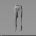 Elegant High Waisted White Straight Leg Pants With Comfortable Fit And Modern Design