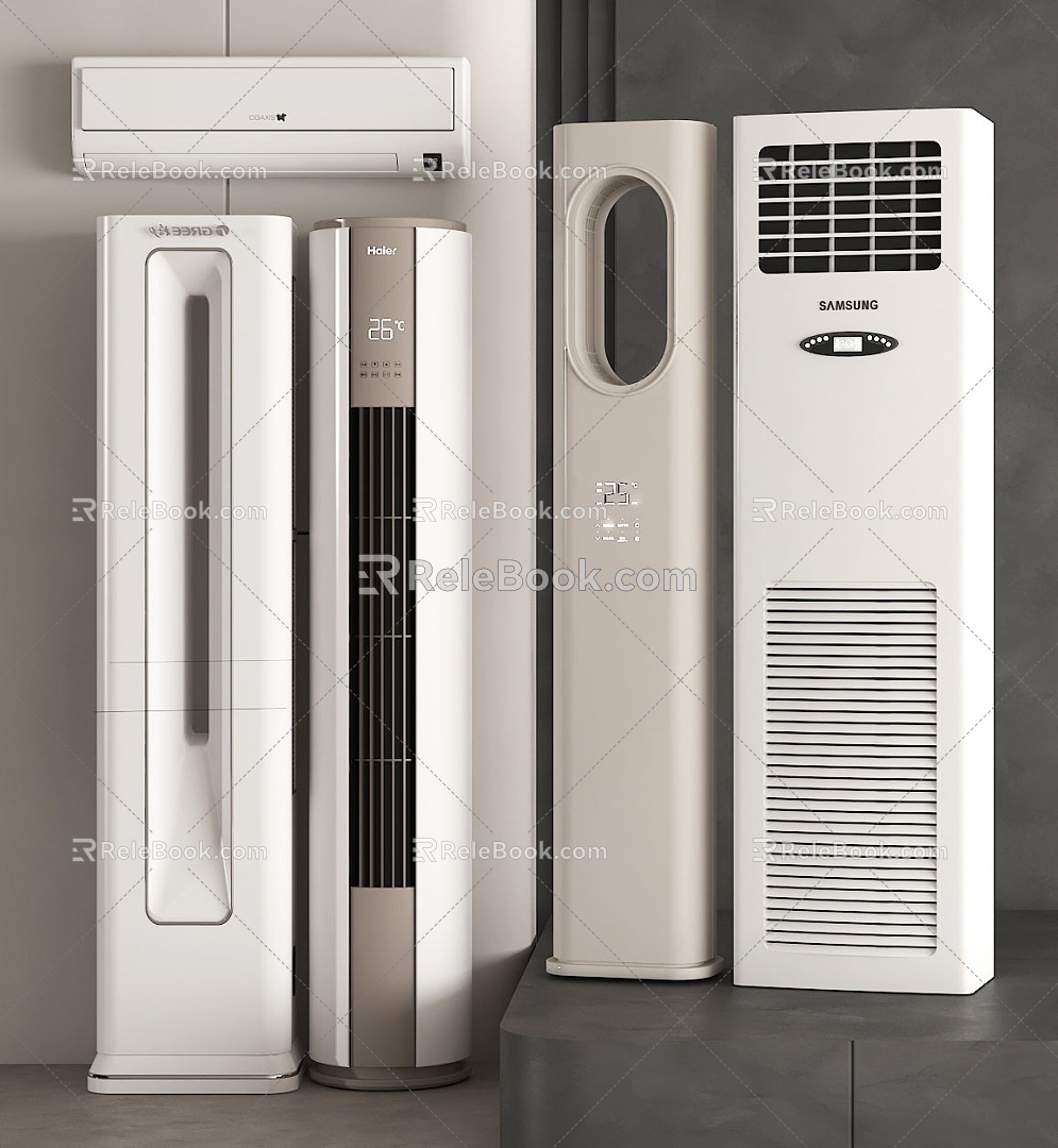 Air conditioner wall-mounted air conditioner vertical air conditioner 3d model