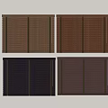 Various Shades Of Brown Wooden Window Blinds For Home Interior Decoration Options