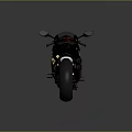 Sleek Black Motorcycle Featuring Gold Accents And Modern Sporty Design Details