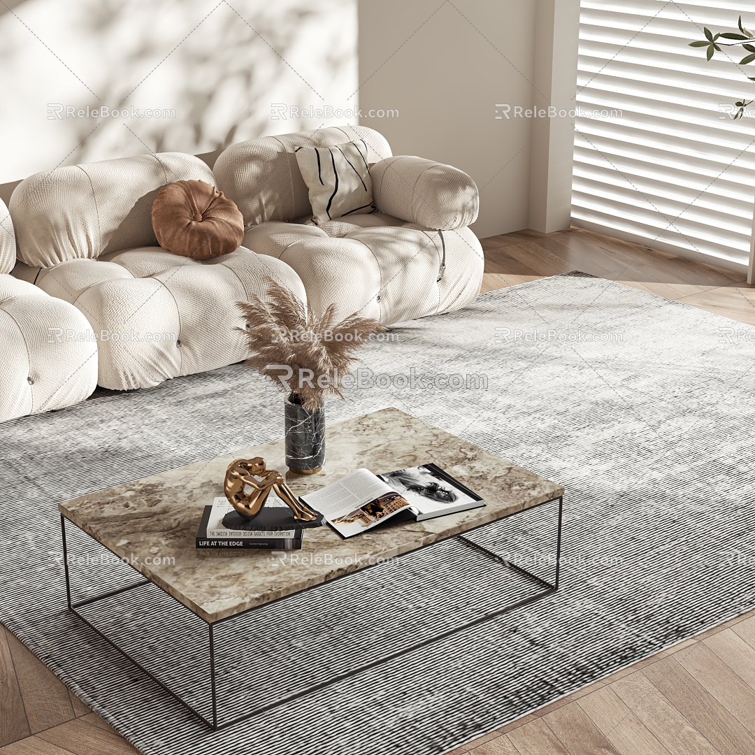 Style coffee table 3d model