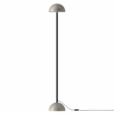 Elegant Modern Floor Lamp With Metal Frame And Fabric Shade For Living Room Decor 3d model