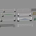 Various Decorative Outdoor Fence Types with Metal PVC and Wrought Iron Designs