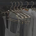 Heavy Duty Gold Metal Hangers With Clips For Pants And Clothes Organization