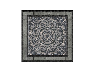 New Chinese-style Floor Tile Ground Paving 3d model