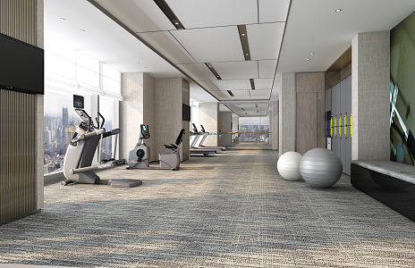 Modern Gym 3d model