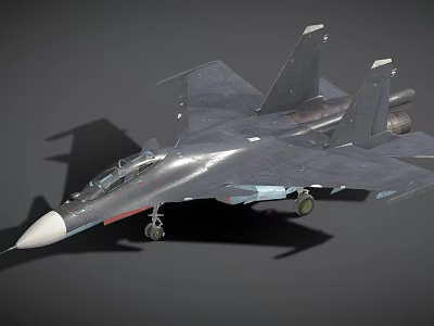 Aviation Aircraft Fighter Sukhoi 30 3d model