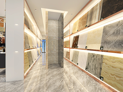 Modern Exhibition Hall Bathroom Exhibition Hall 3d model