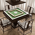 New Chinese Mahjong Table Entertainment Table 3d model