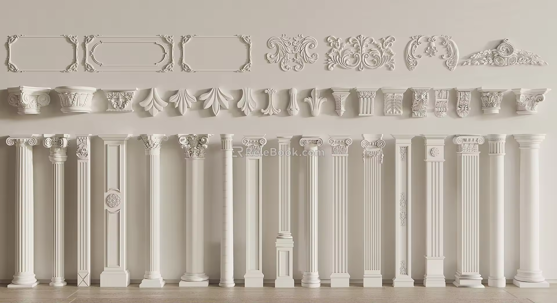 classical roman column 3d model