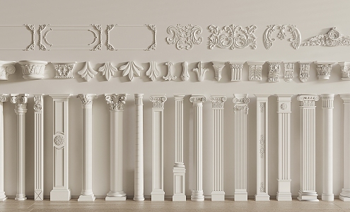 classical roman column 3d model