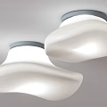 Modern Ceiling Lights Various Styles White Black Design Warm Light Unique Shapes 3d model