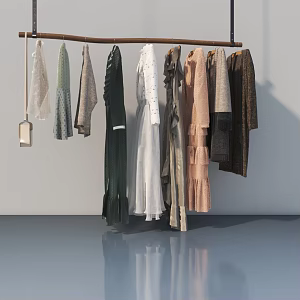 Clothing collocation 3d model