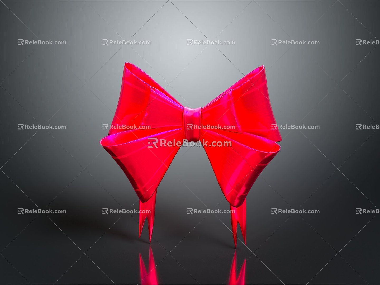 Bow tie decorations bow tie green bow tie jewelry female supplies realistic 3d model