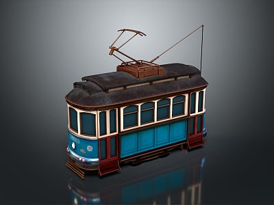 vintage train steam train carriage locomotive head steam carriage train vehicle 3d model