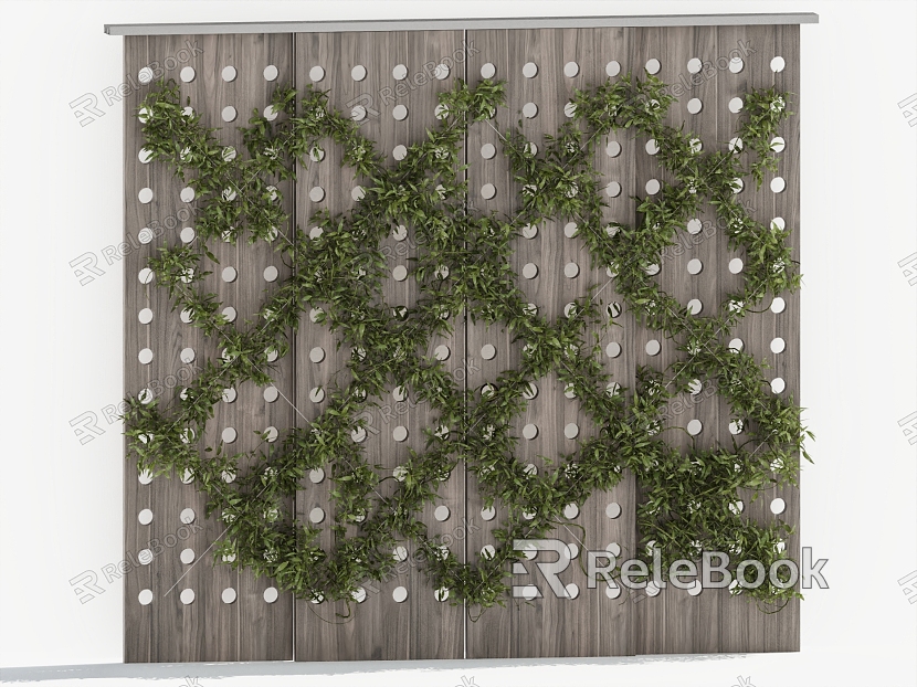 Green Plant Wall Vine Man Wall model