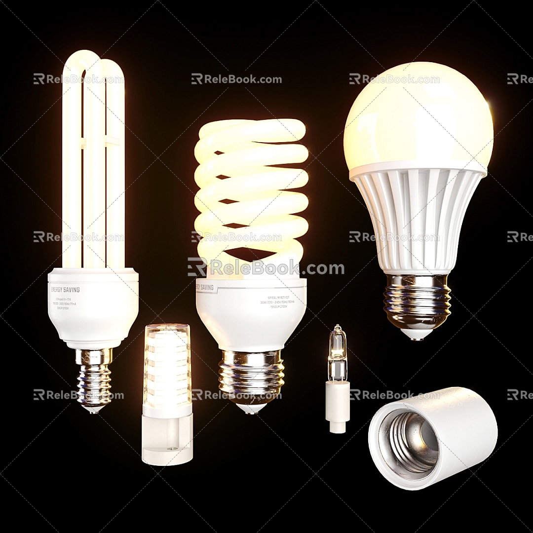 Modern light bulb 3d model