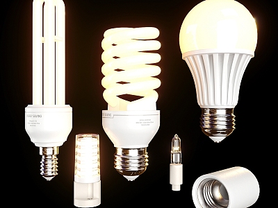 Modern light bulb 3d model