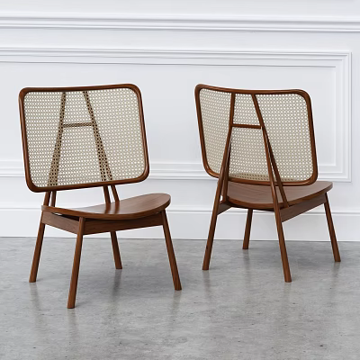 Southeast Asia Leisure Chair Rattan Chair 3d model