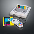 Modern game console home game console Nintendo game console vintage game console 3d model