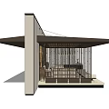 New Chinese style pavilion porch 3d model