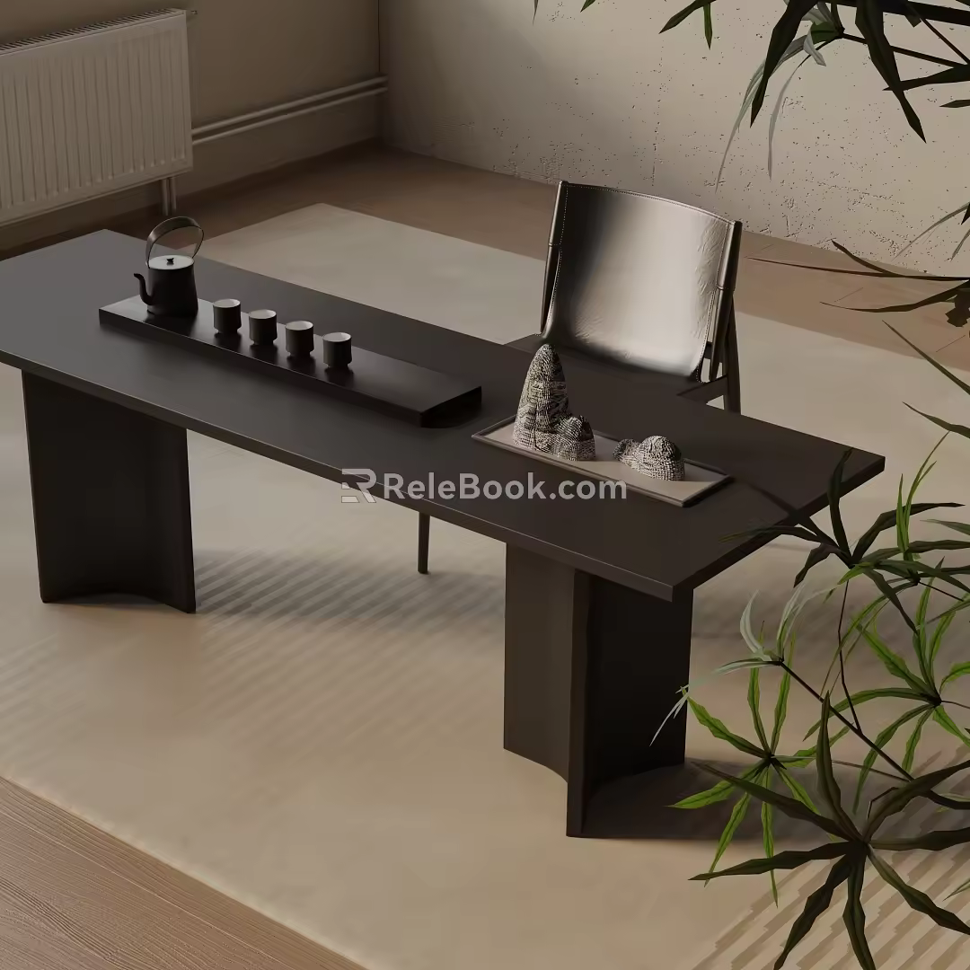 Modern table combination 3d model