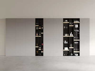 Tea Cabinet Bookcase Display Cabinet Bookshelf Decorative Cabinet Antique Rack Storage Cabinet Wine Cabinet Side Cabinet 3d model