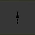 Futuristic Tactical Rifle Featuring Modern Black Design Tactical Scope And Ergonomic Grip