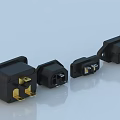 Various Black Switch Panels Featuring Different Socket Interfaces And Modern Design
