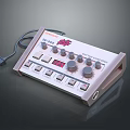 Modern electronic organ controller computer terminal industrial display industrial terminal 3d model
