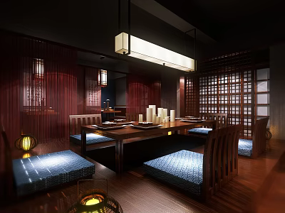 Japanese Sushi Restaurant 3d model